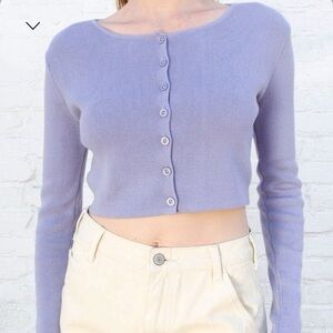 Brandy Melville Athelia Purple Cardigan